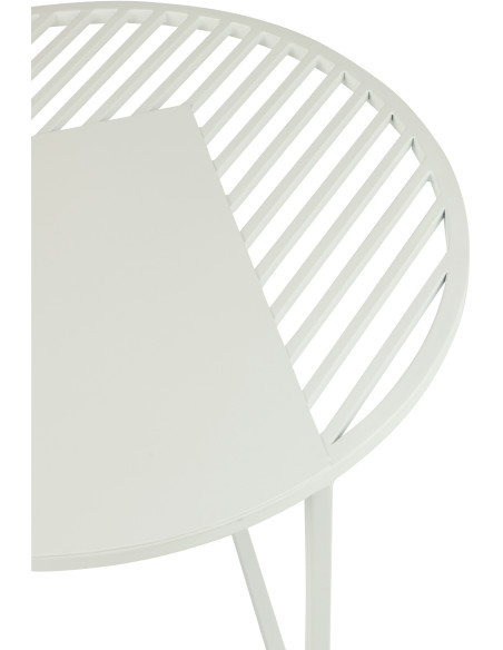Table basse gigogne extérieure design Arrondie Métal Auréna 