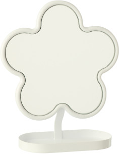 Miroir à poser design Fleur Métal Rose clair Clorélie 