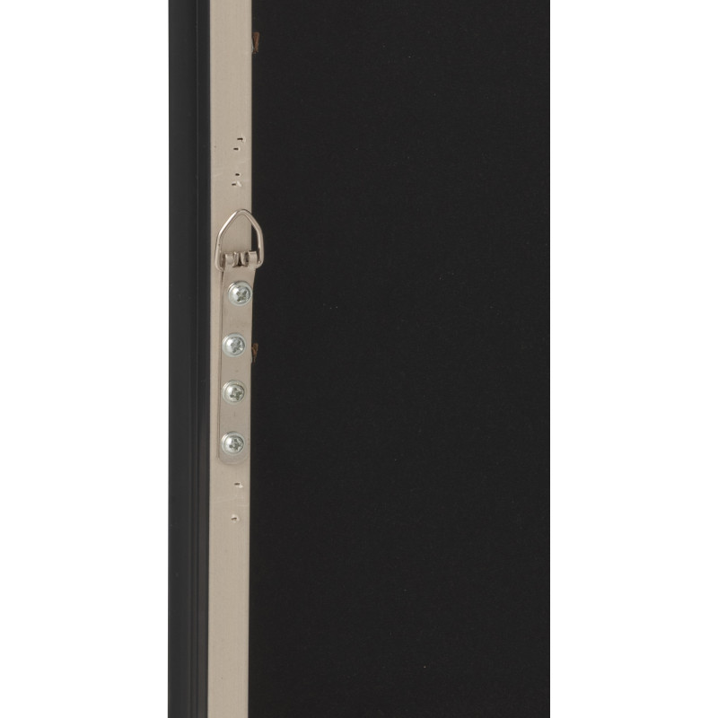 Toile murale peinte lumineuse design Léopard Boss Cadre en bois noir Néonyo 