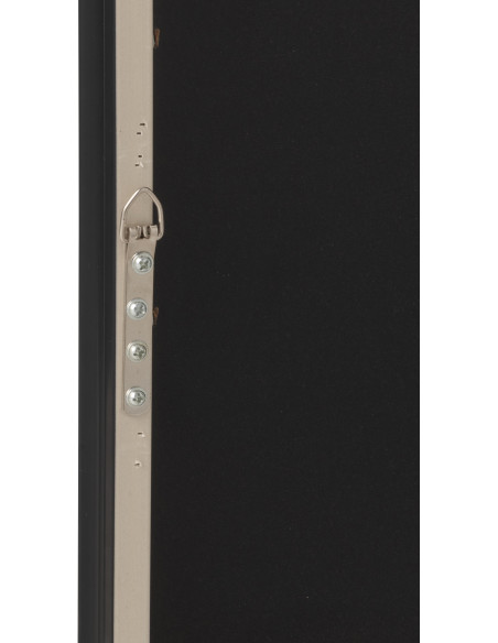 Toile murale peinte lumineuse design Léopard Boss Cadre en bois noir Néonyo 