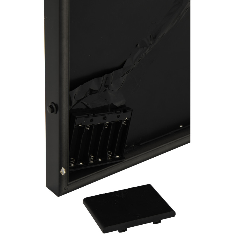 Toile murale peinte lumineuse design Singe Casque Cadre en bois noir Néonyo 