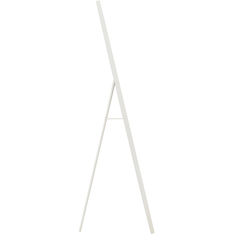 Grand Miroir sur pied design irrégulier Organique 56x180 Métal Blanc Odine 