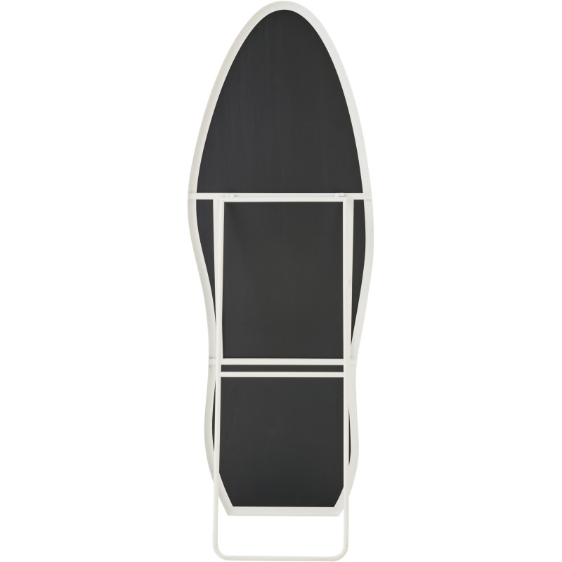 Grand Miroir sur pied design irrégulier Organique 56x180 Métal Blanc Odine 