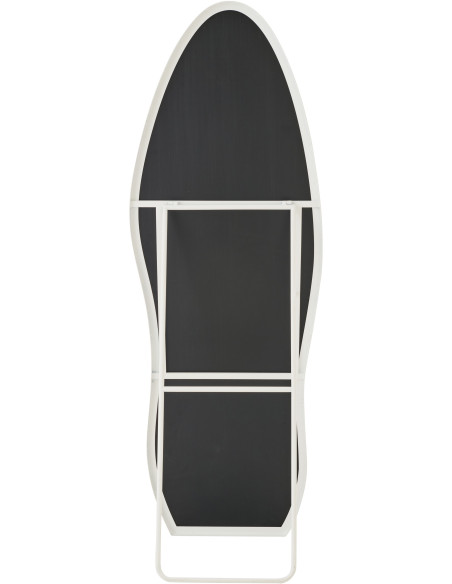 Grand Miroir sur pied design irrégulier Organique 56x180 Métal Blanc Odine 