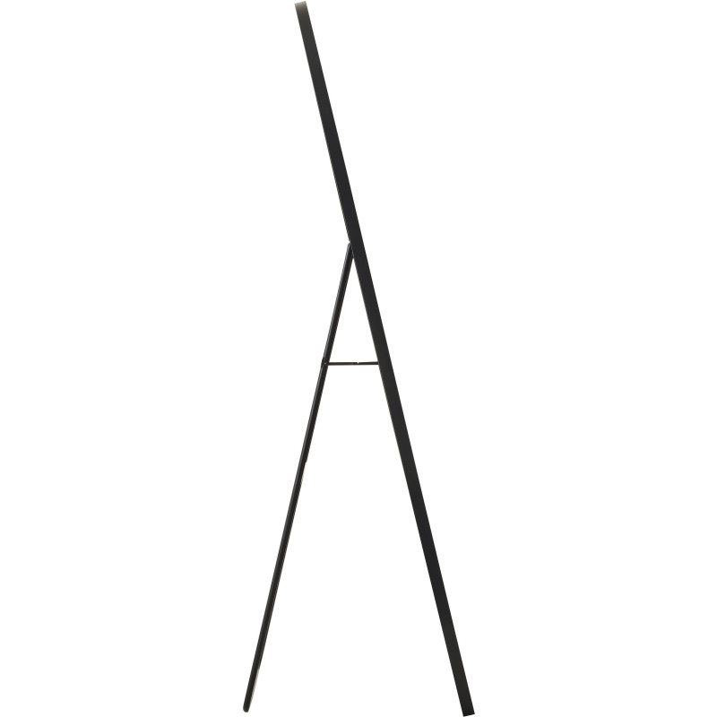 Grand Miroir sur pied design irrégulier Organique 56x180 Métal Noir Odine 