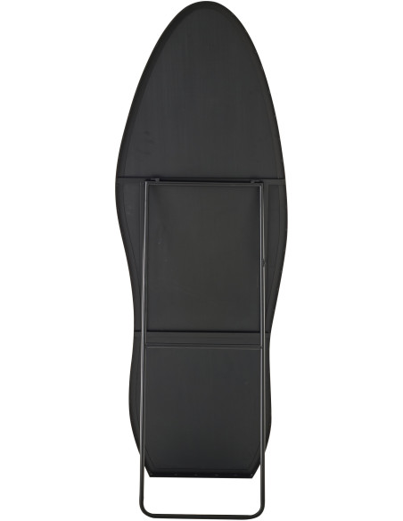 Grand Miroir sur pied design irrégulier Organique 56x180 Métal Noir Odine 