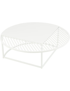 Table basse exterieur design Ronde 90 cm Métal Auréna 