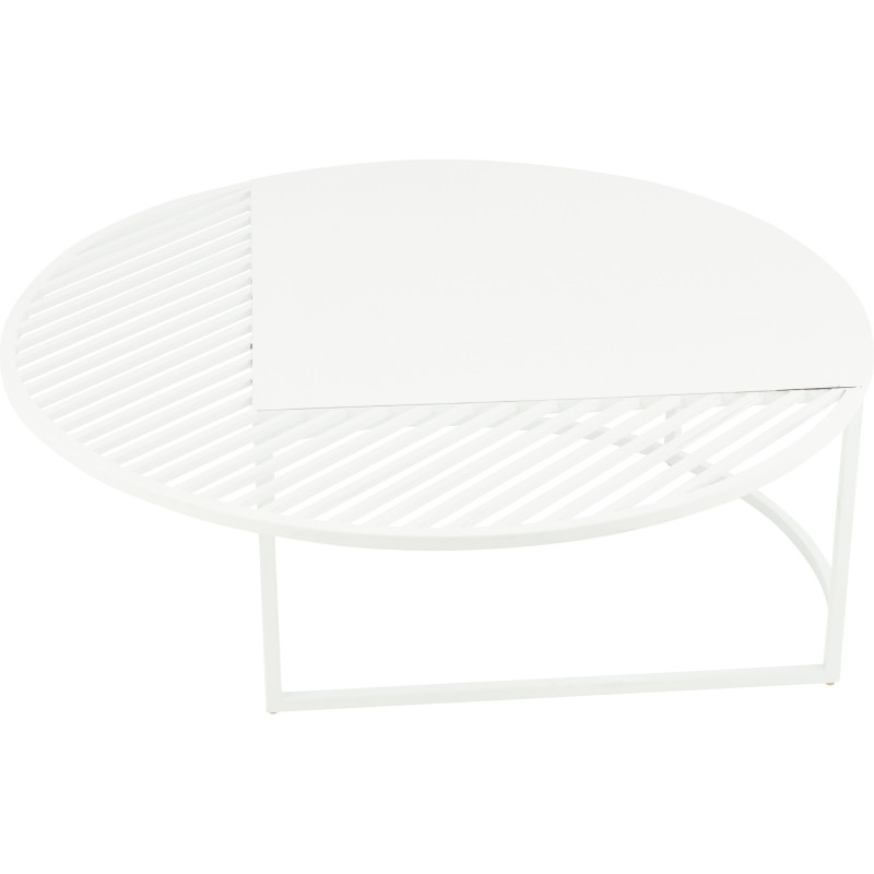 Table basse exterieur design Ronde 90 cm Métal Auréna 