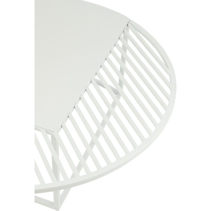 Table basse exterieur design Ronde 90 cm Métal Auréna 