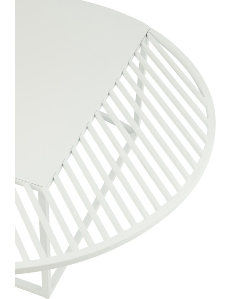 Table basse exterieur design Ronde 90 cm Métal Auréna 