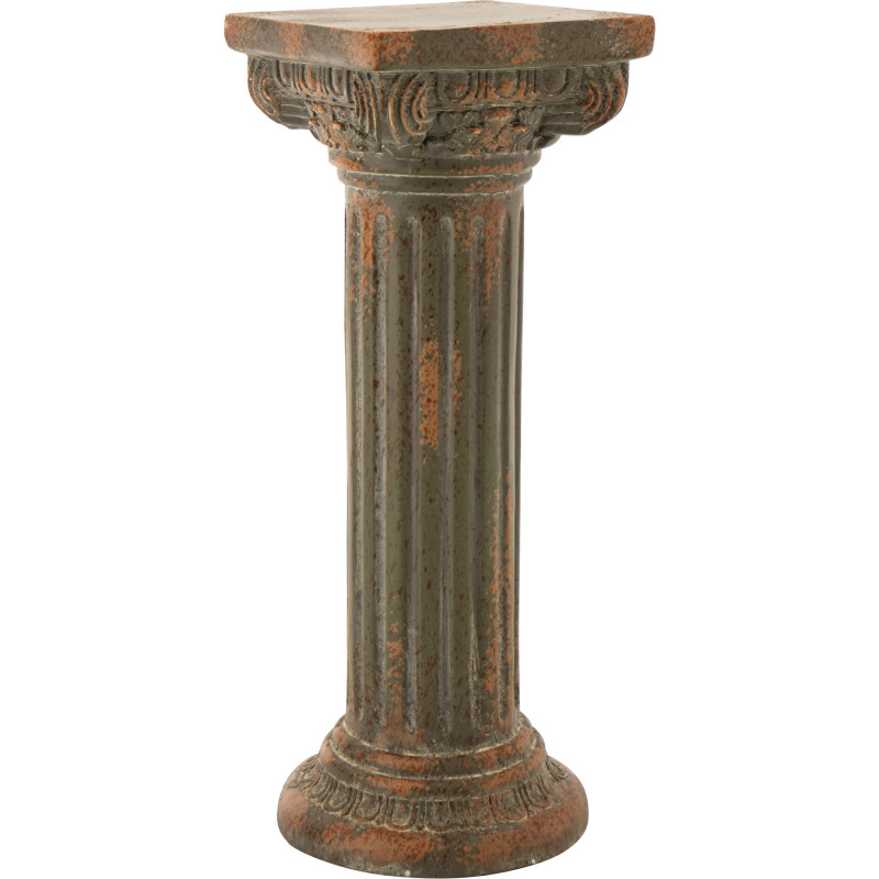 Sellette haute extérieure Piédestal vintage Carrée Magnésium Vert foncé Vieilli Erfgoed J-Line - 1