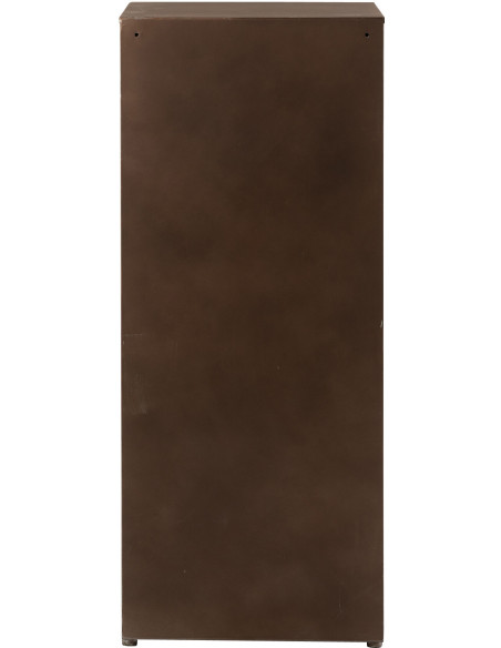 Meuble d'apothicaire design vintage 8 tiroirs Métal Marron rouille Bade 