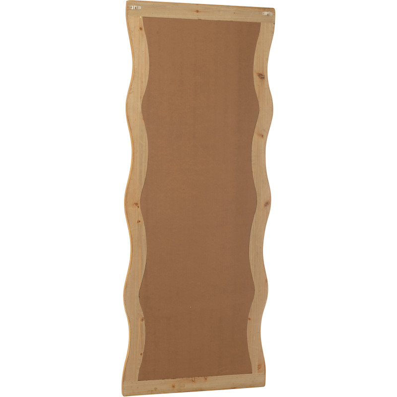 Miroir mural design contemporain Organique 67x175 Bambou Naturel Oréva 