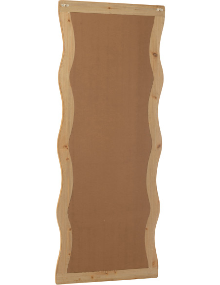 Miroir mural design contemporain Organique 67x175 Bambou Naturel Oréva 