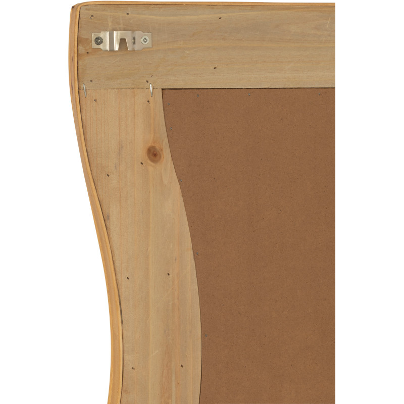 Miroir mural design contemporain Organique 67x175 Bambou Naturel Oréva 