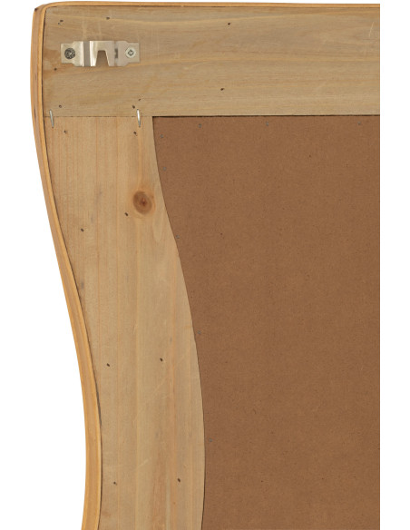 Miroir mural design contemporain Organique 67x175 Bambou Naturel Oréva 