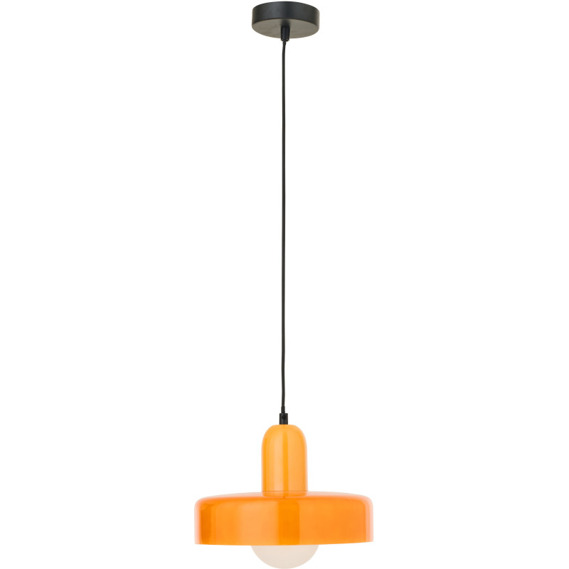 Suspension design Pop D 25 cm Verre Orange Lumio 
