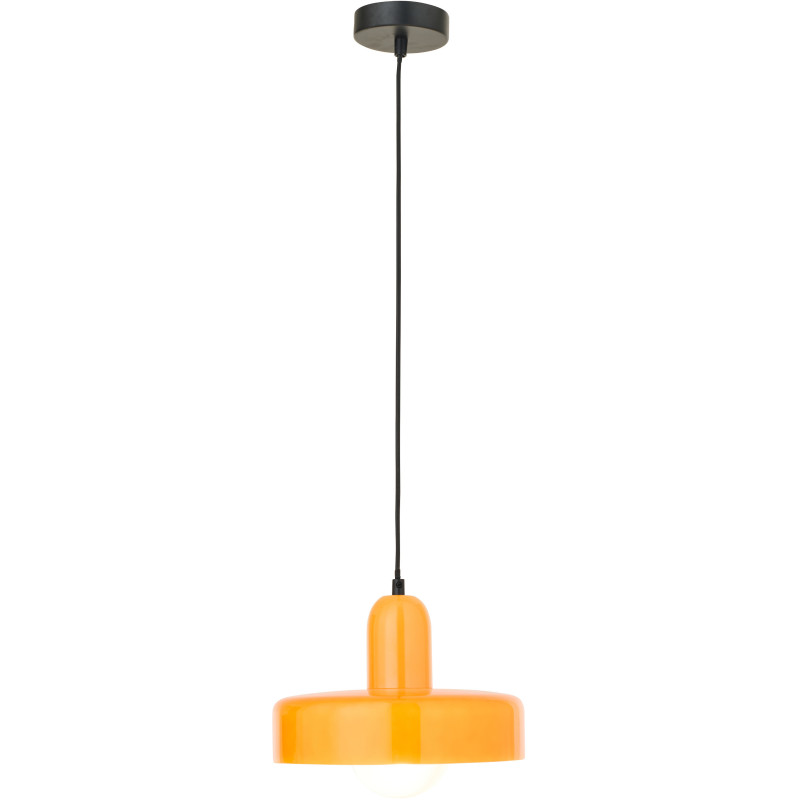 Suspension design Pop D 25 cm Verre Orange Lumio 