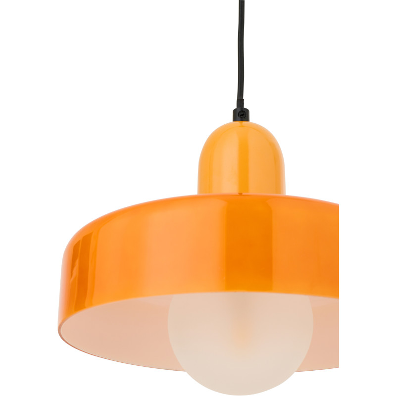 Suspension design Pop D 25 cm Verre Orange Lumio 