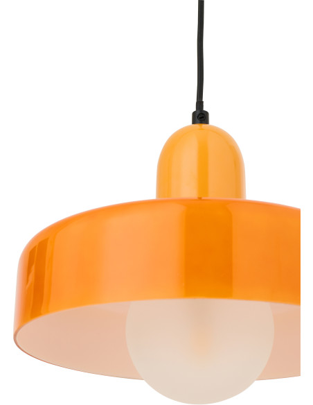Suspension design Pop D 25 cm Verre Orange Lumio 