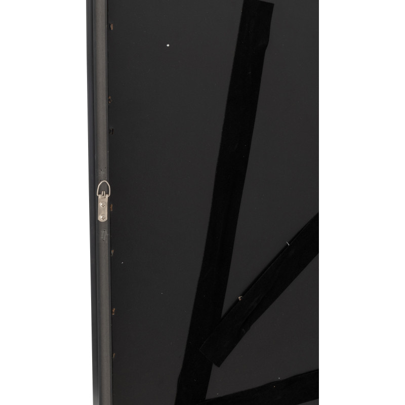 Toile murale peinte lumineuse design Cerises Disco Cadre en bois noir Néonyo 