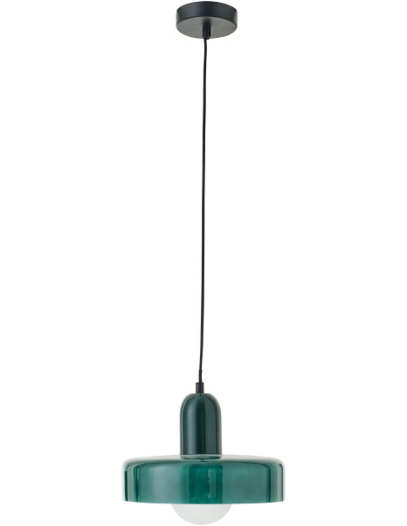 Suspension design Pop D 25 cm Verre Vert foncé Lumio 