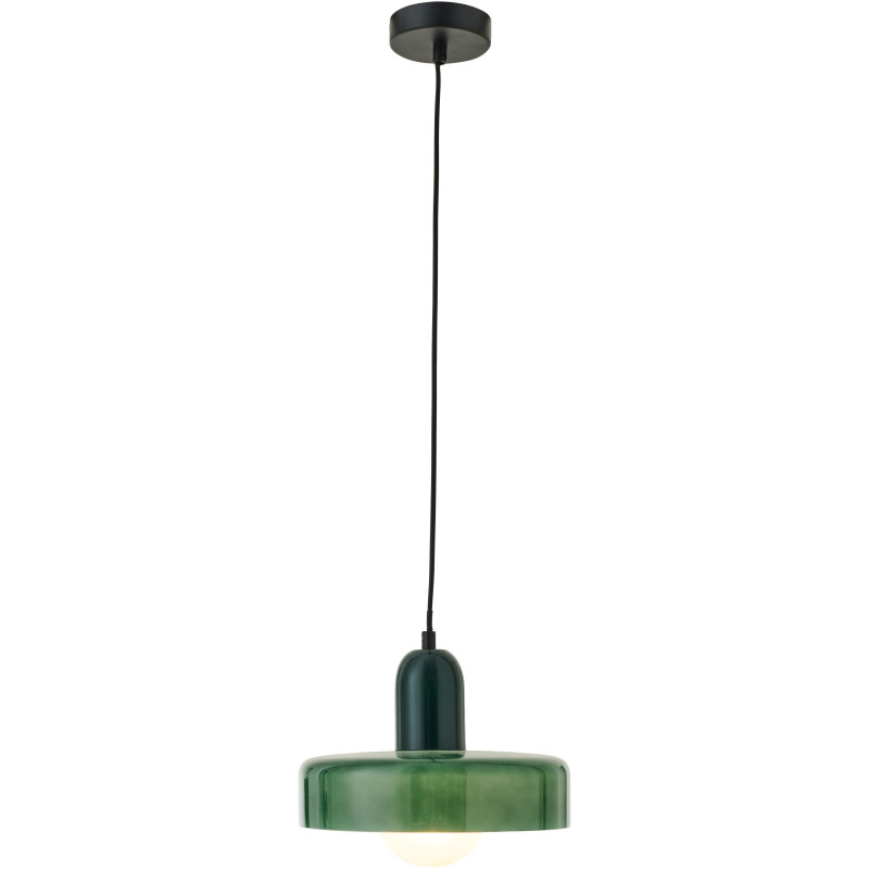 Suspension design Pop D 25 cm Verre Vert foncé Lumio 