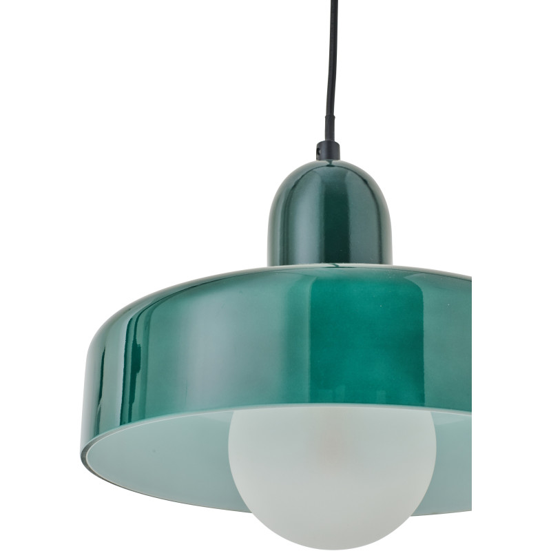Suspension design Pop D 25 cm Verre Vert foncé Lumio 