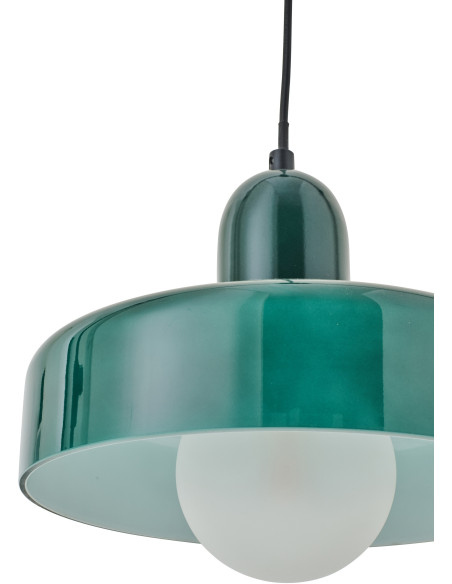 Suspension design Pop D 25 cm Verre Vert foncé Lumio 