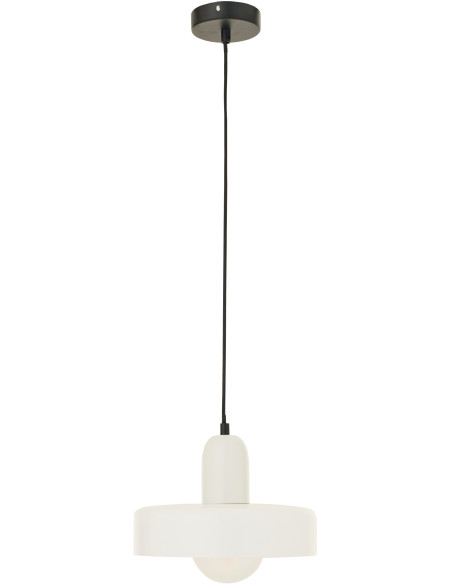 Suspension design Pop D 25 cm Verre Blanc Lumio 