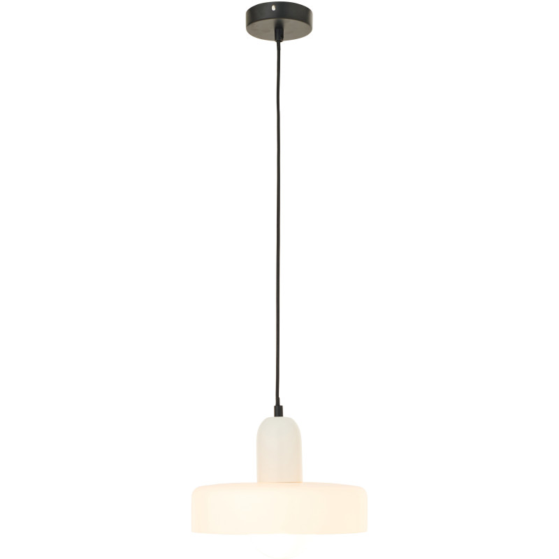 Suspension design Pop D 25 cm Verre Blanc Lumio 
