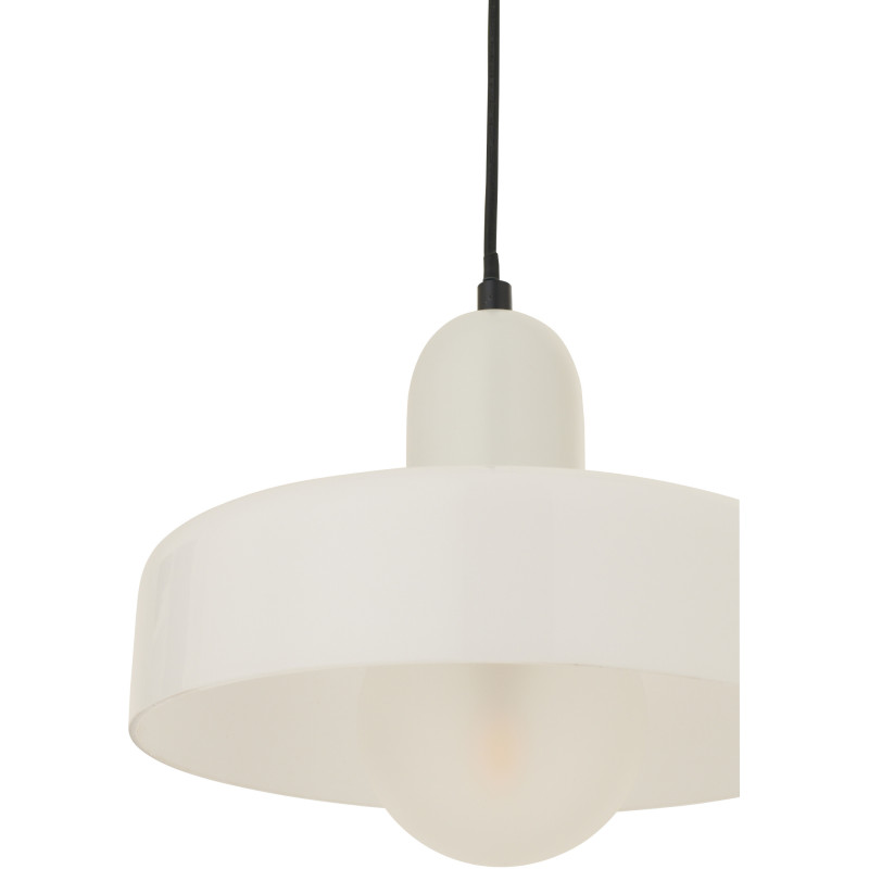 Suspension design Pop D 25 cm Verre Blanc Lumio 