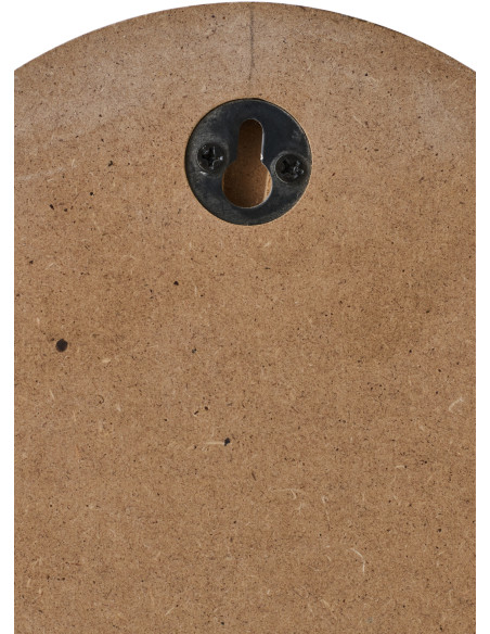 Miroir mural bord de mer Coquillage 50x46 Bois MDF Naturel Shell 