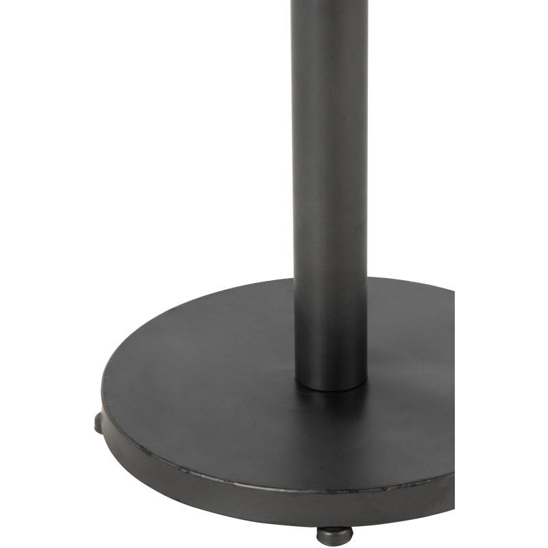 Table d'appoint Ronde Liam en Bois Marron Métal Noir - 2