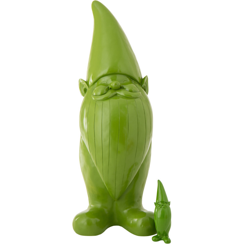 Grande Statue design Lutin H 142 cm Résine Vert Malice 