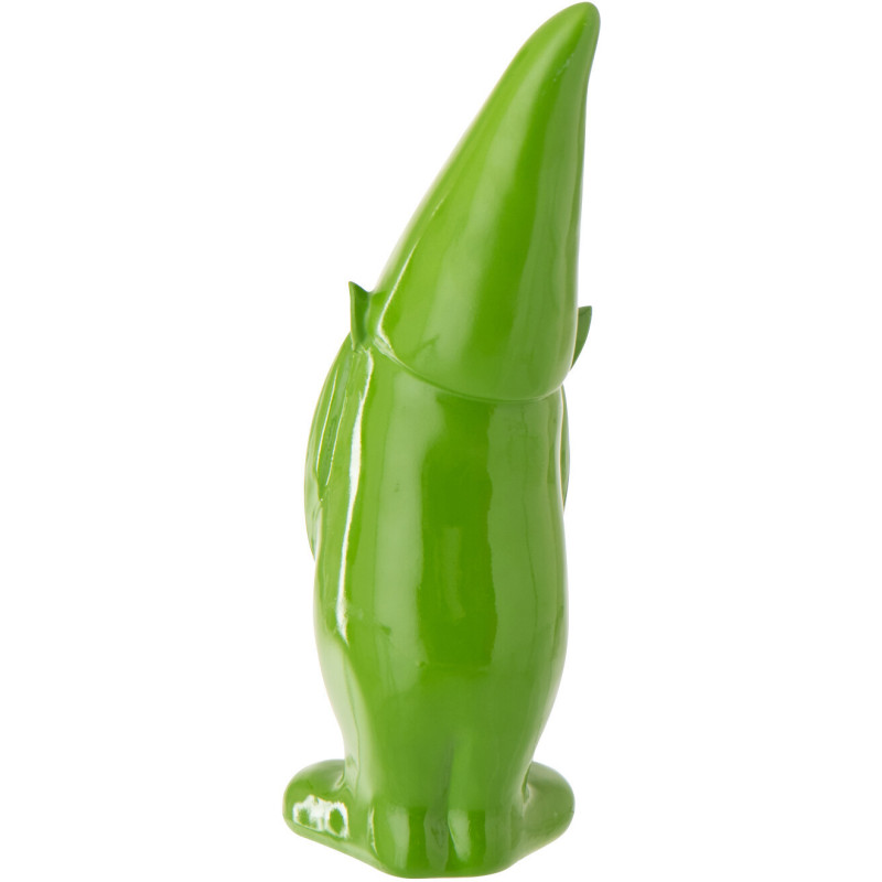 Statue design Lutin H 34 cm Résine Vert Malice 