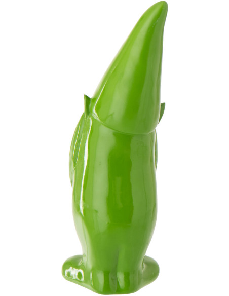 Statue design Lutin H 34 cm Résine Vert Malice 