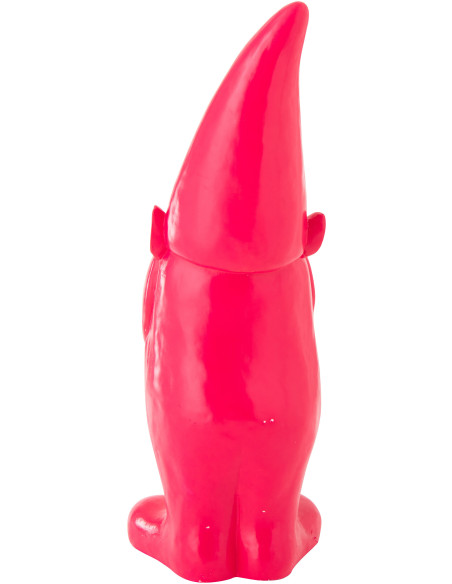 Grande Statue design Lutin H 142 cm Résine Rose fuchsia Malice 