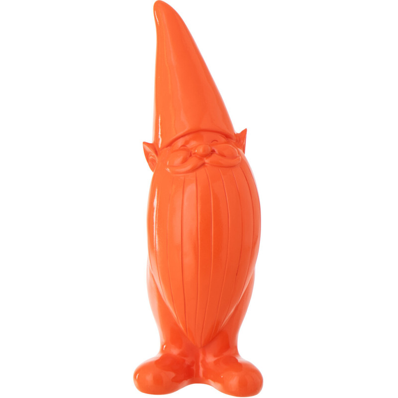 Statue design Lutin H 34 cm Résine Orange Malice 