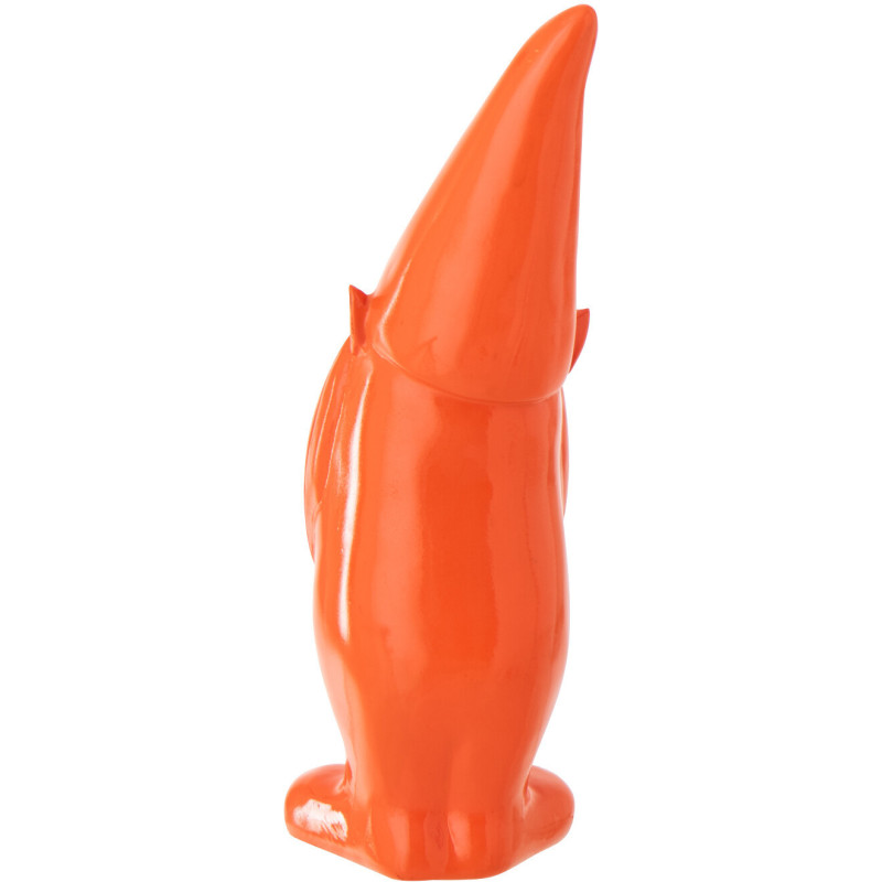 Statue design Lutin H 34 cm Résine Orange Malice 