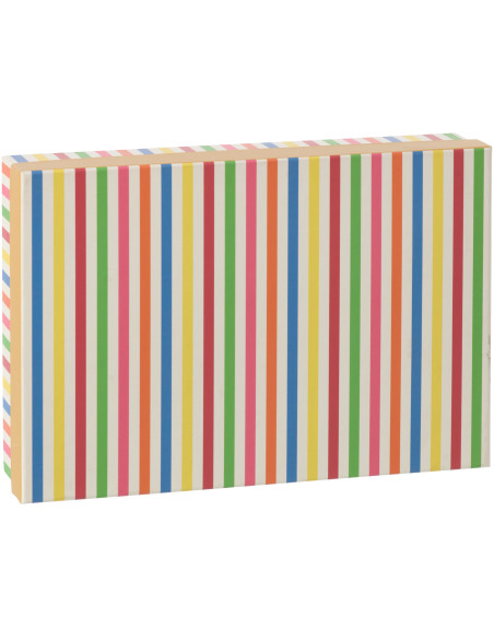 Lot de 6 Tasses espresso bistrot italien Porcelaine Multicolore Motif rayures Giardino 