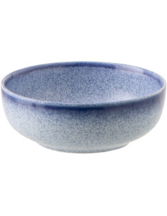 Bol petit déjeuner Japandi minimaliste Rond 16 cm Grès Bleu Luna 