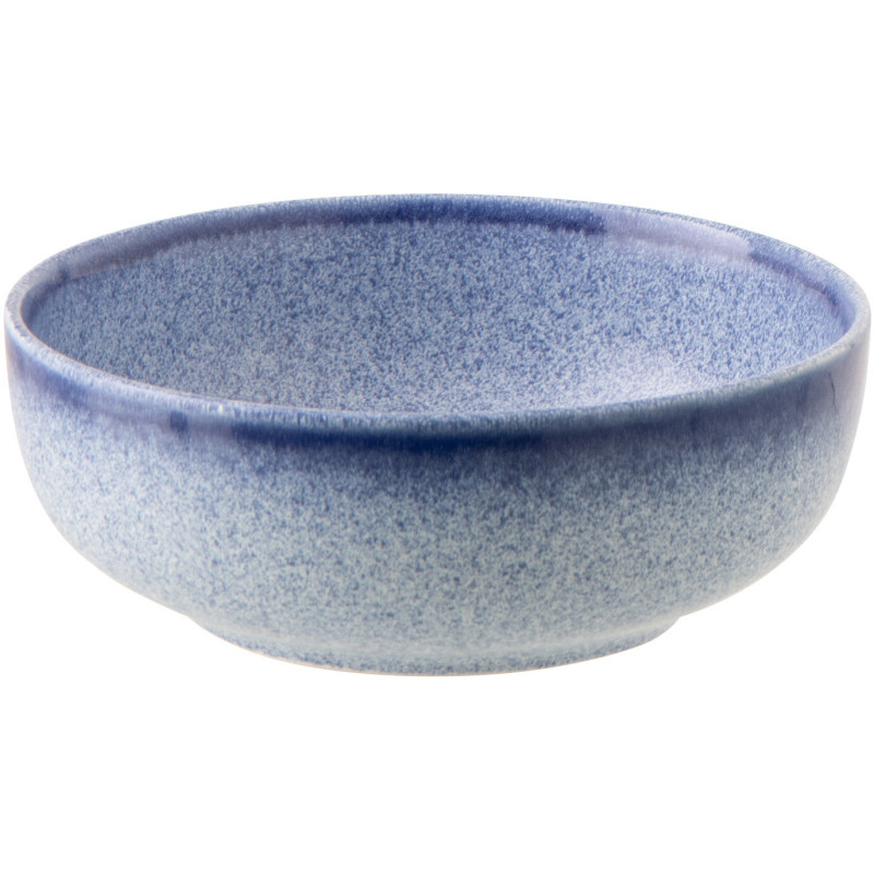 Bol petit déjeuner Japandi minimaliste Rond 16 cm Grès Bleu Luna 