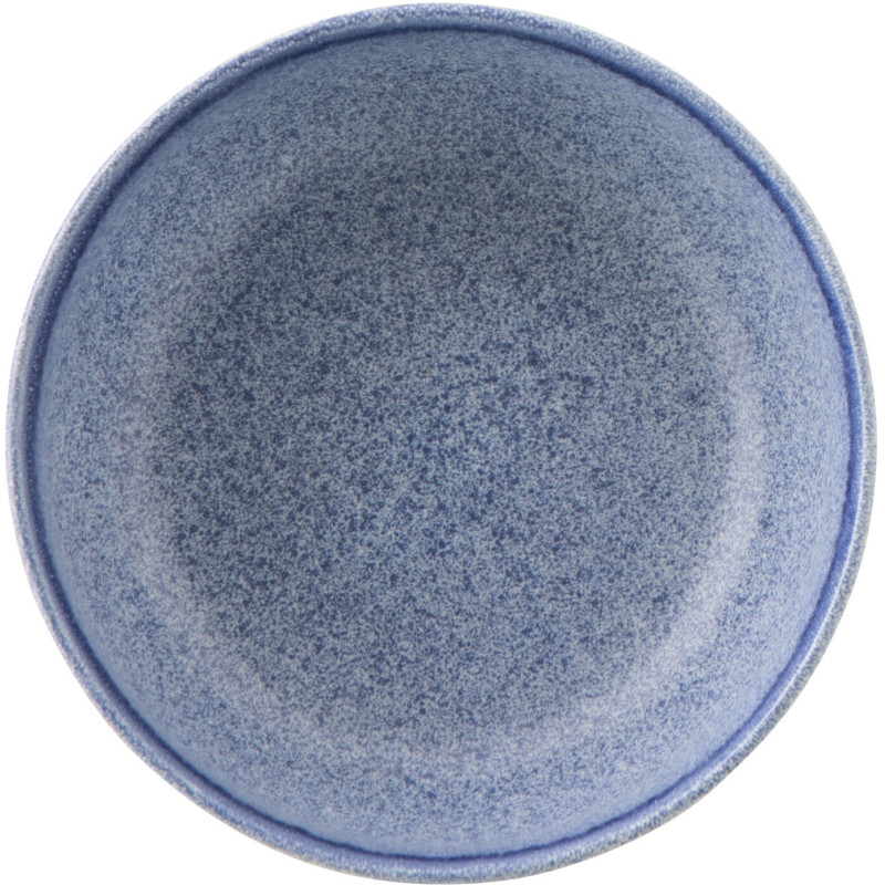 Bol petit déjeuner Japandi minimaliste Rond 16 cm Grès Bleu Luna 