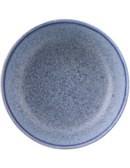 Bol petit déjeuner Japandi minimaliste Rond 16 cm Grès Bleu Luna 