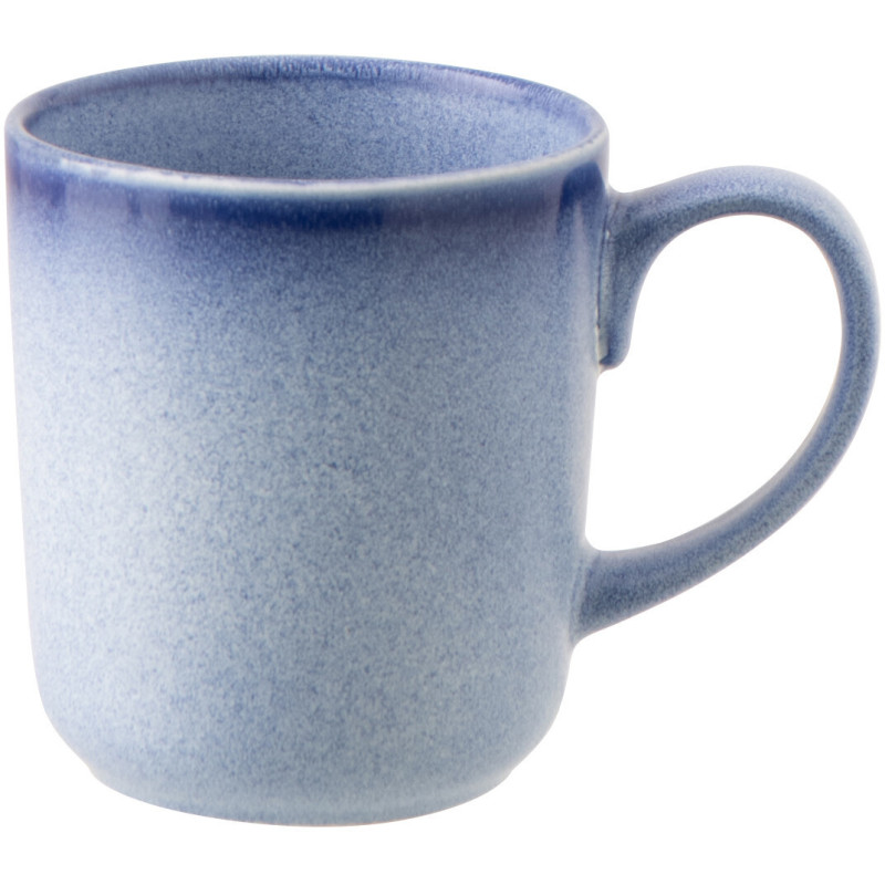 Mug Japandi minimaliste 440 ml Grès Bleu Luna 