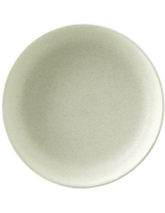 Assiette creuse japandi minimaliste Ronde 20 cm Grès Vert clair Luna 
