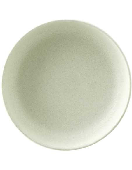 Assiette creuse japandi minimaliste Ronde 20 cm Grès Vert clair Luna 