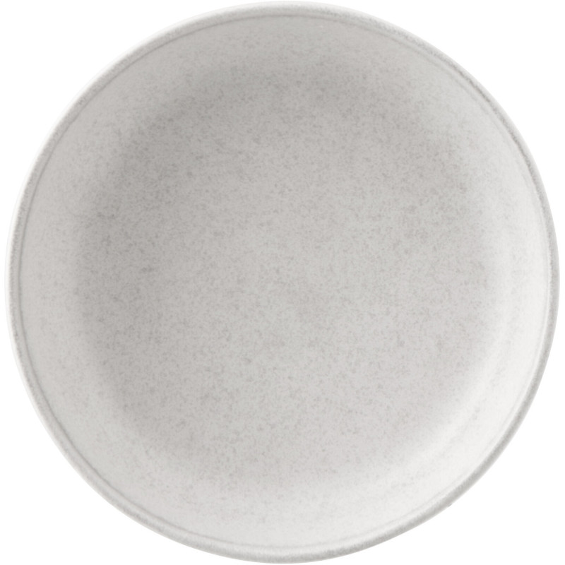 Assiette creuse japandi minimaliste Ronde 20 cm Grès Gris clair Luna 