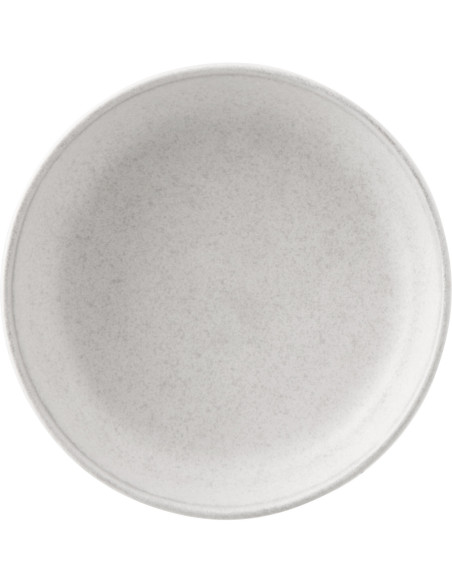 Assiette creuse japandi minimaliste Ronde 20 cm Grès Gris clair Luna 